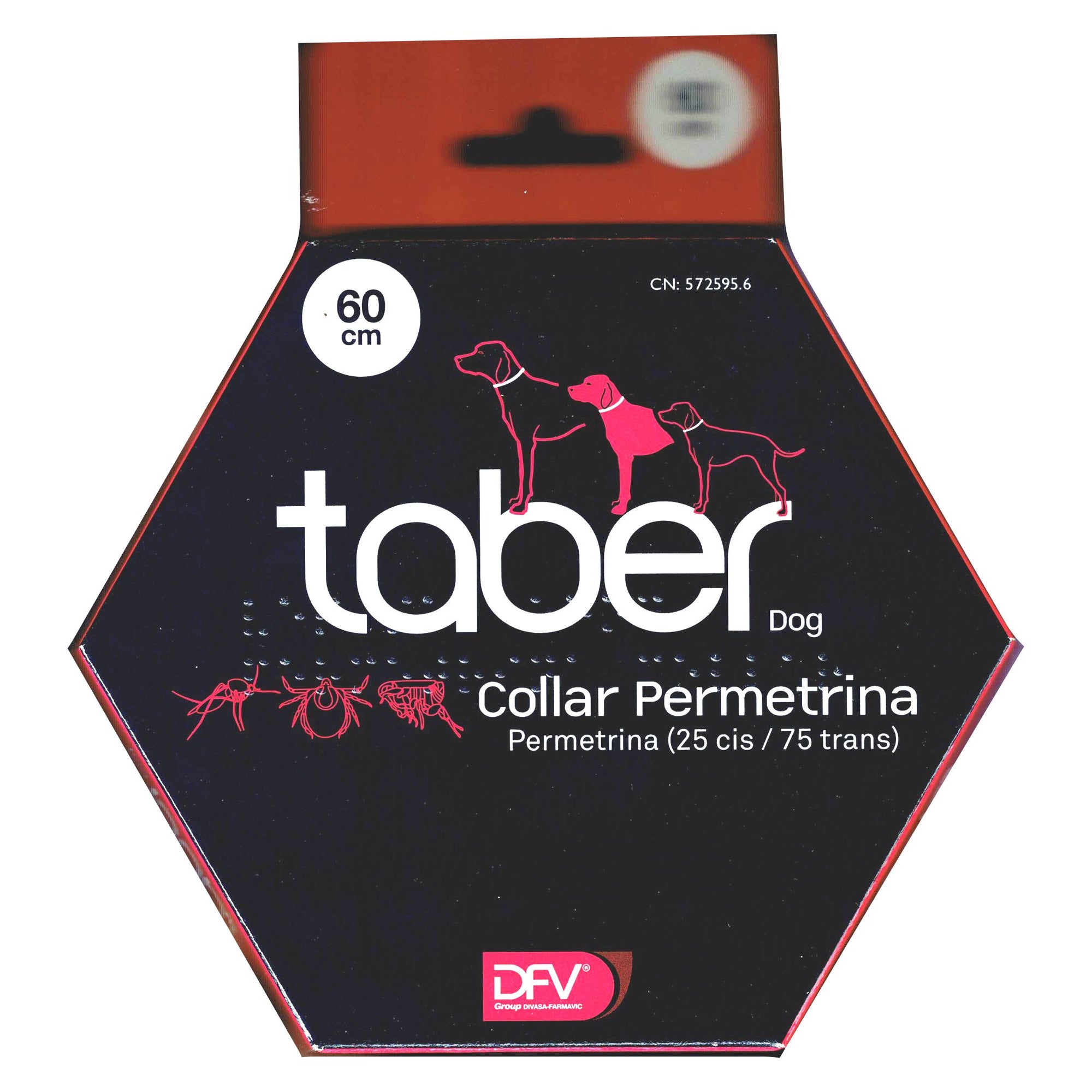 TABERDOG COLLAR PERMETRINA 40 cm.