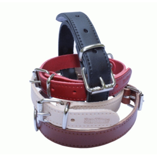 COLLAR CUERO LISO 40x700mm.NEGRO