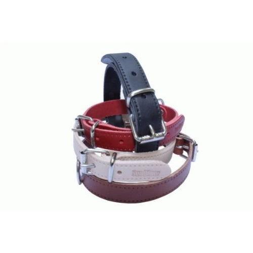 COLLAR CUERO LISO 40x700mm.NEGRO