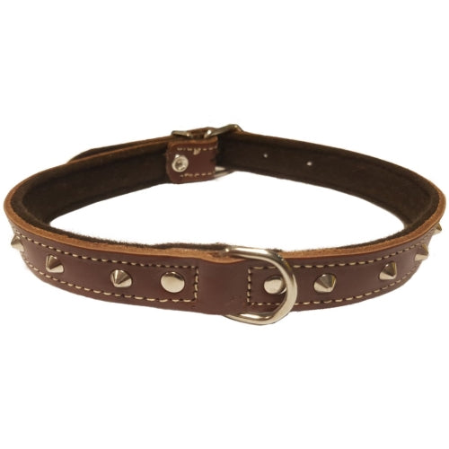 COLLAR CON ADORNO 20x450mm. MARRON