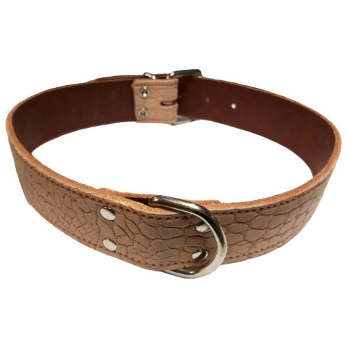 COLLAR PIEL LABRADO 35x650mm. VERDE