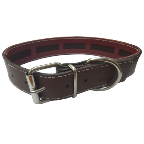 COLLAR CUERO PROTEC ROJO 40x3cm