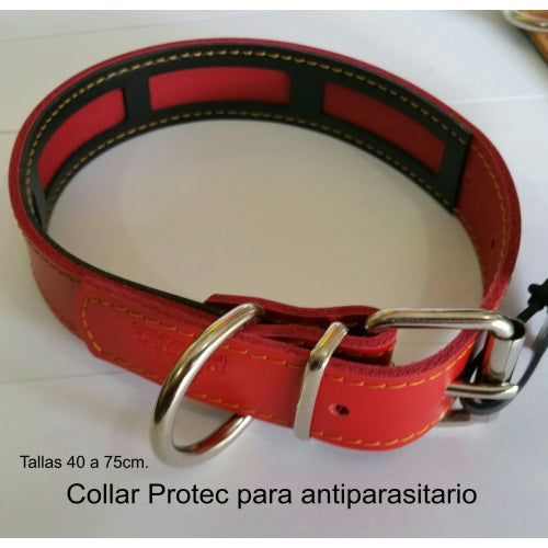 COLLAR CUERO PROTEC NEGRO 40x3cm
