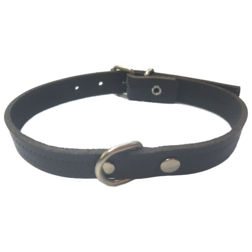 COLLAR CUERO MARRON LAURA 1,5x 40cm.