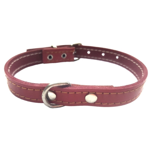 COLLAR CUERO ROJO LAURA MOD.53 1,5X 28CM.