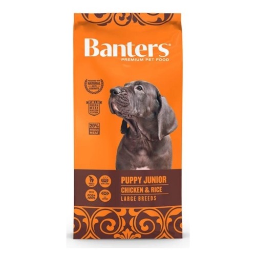 BANTERS DOG PUPPY LARGE CHICKEN&RICE 3KG.