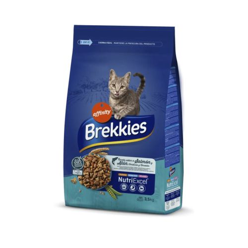 BREKKIES CAT REC SALMON 3.5 KG.
