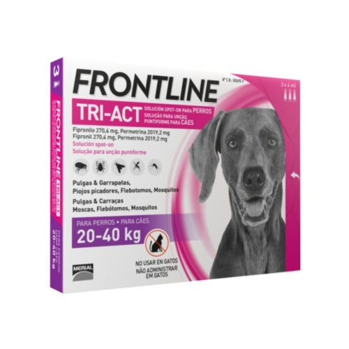 FRONTLINE TRI-ACT 40-60 KG. XL 6 PIPETAS