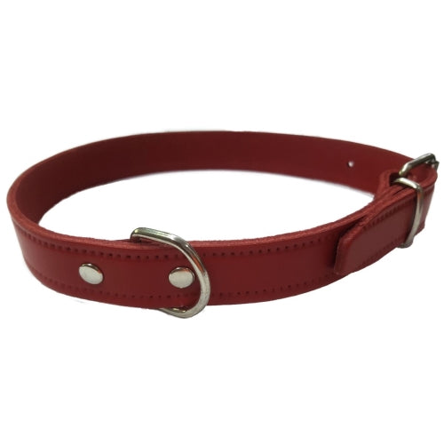 COLLAR CUERO LISO NATURAL 30X1.5CM VMD