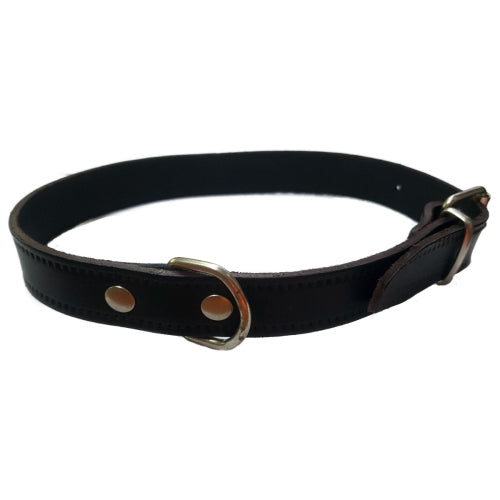 COLLAR CUERO LISO NATURAL 30X1.5CM VMD