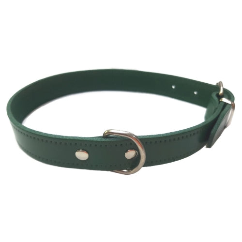 COLLAR CUERO LISO NATURAL 30X1.5CM VMD