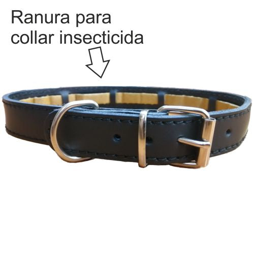 COLLAR PROTECT CUERO NEGRO 55x2.5cm