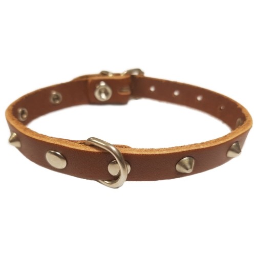 COLLAR CON ADORNO 20x450mm. MARRON