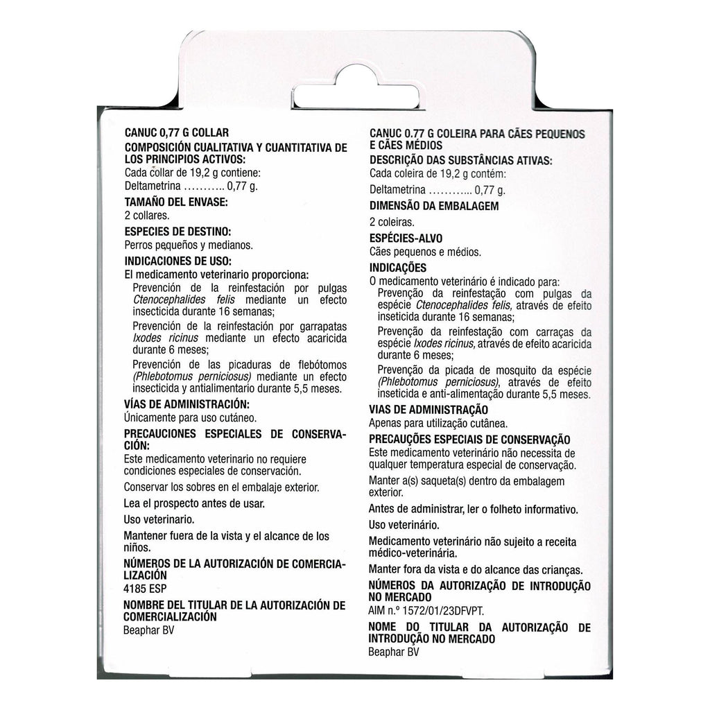 CANUC Collar Deltametrina 2 uds.de 65cm.