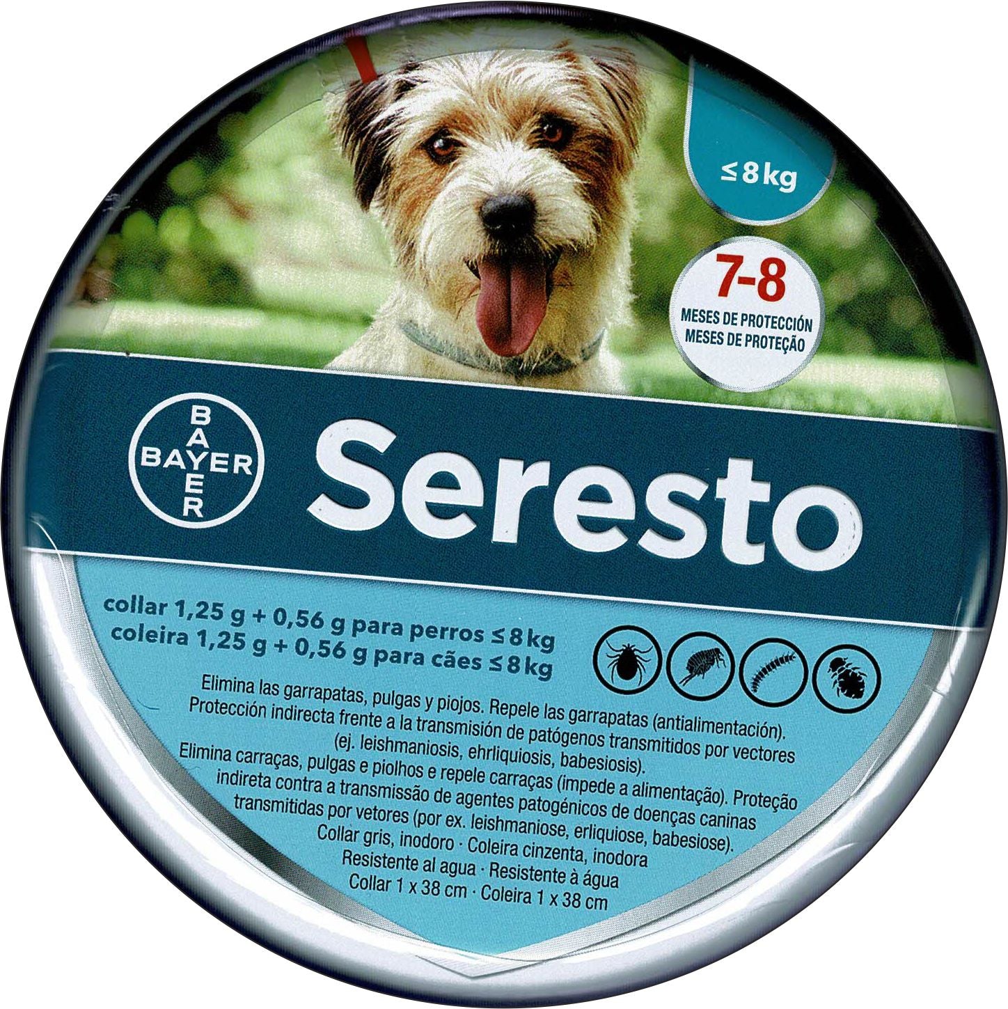 SERESTO COLLAR PERRO PEQUEÑO -8 KG.