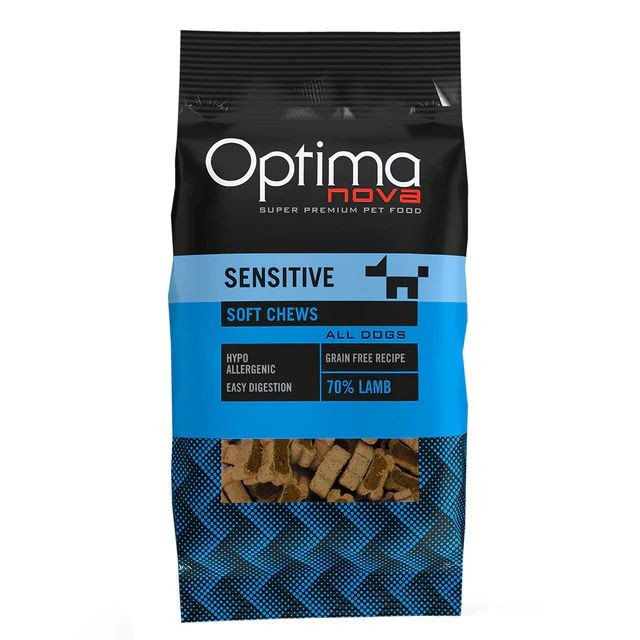 SNACK SENSITIVE CORDERO 150gr.Optima Nova