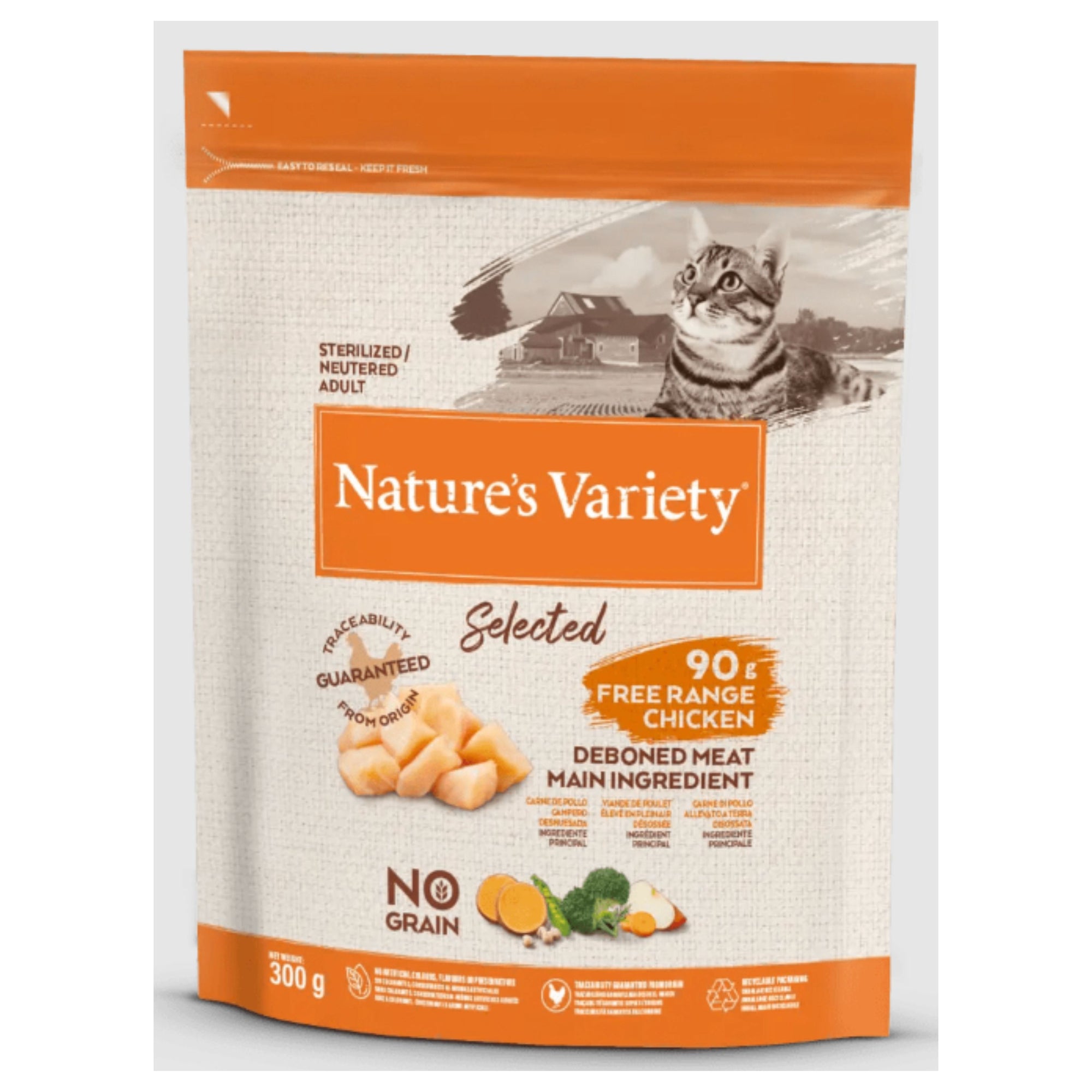 NATURES VARIETY CAT HEALTHY GRAIN STERILI POLLO 3 Kg