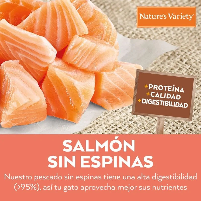 NATURES VARIETY CAT HEALTHY GRAINS STERILI SALMON 7 Kg