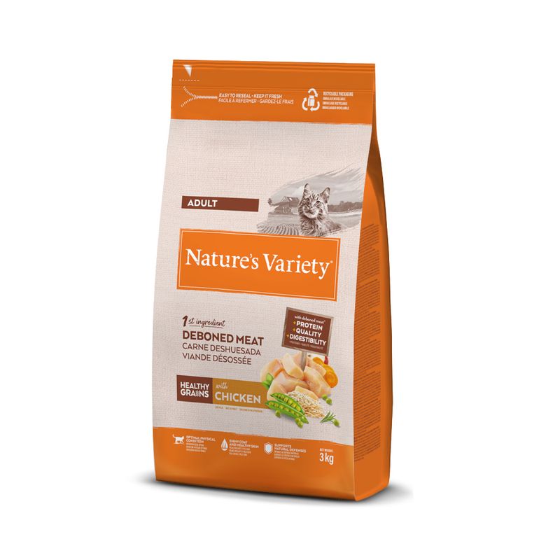 NATURES VARIETY CAT HEALTHY GRAIN STERILI SALMON 3 Kg