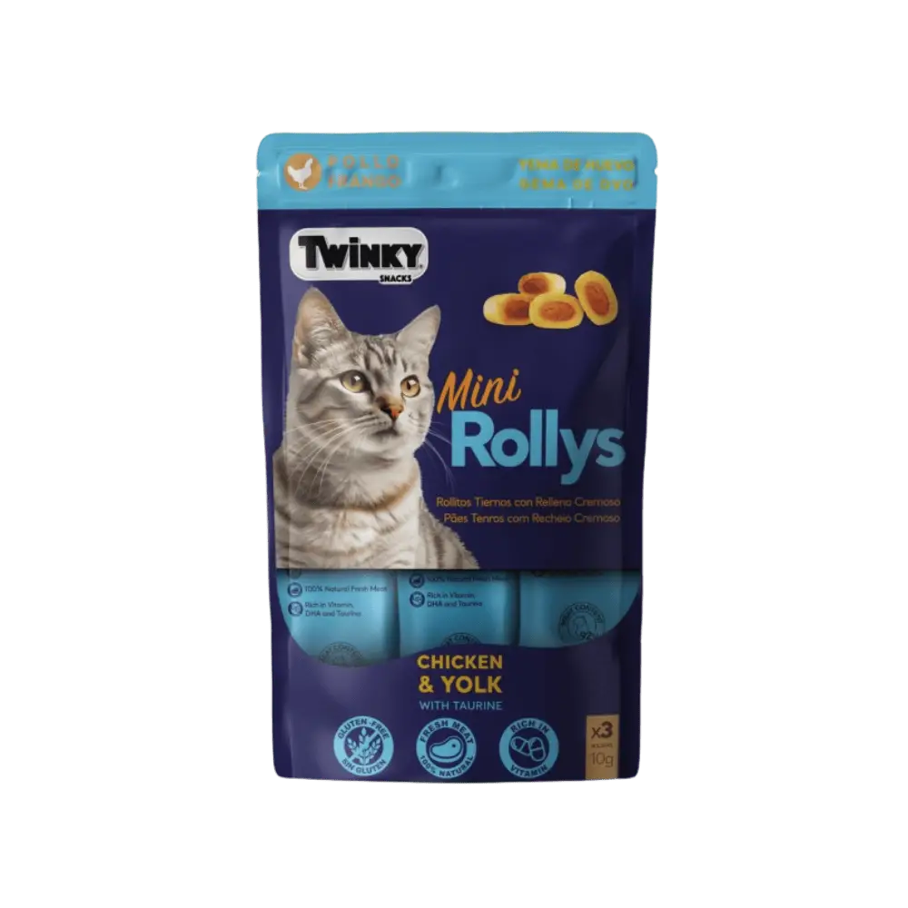 SNACK TWINKY MINI ROLLYS YEMA DE HUEVO 3x10gr.