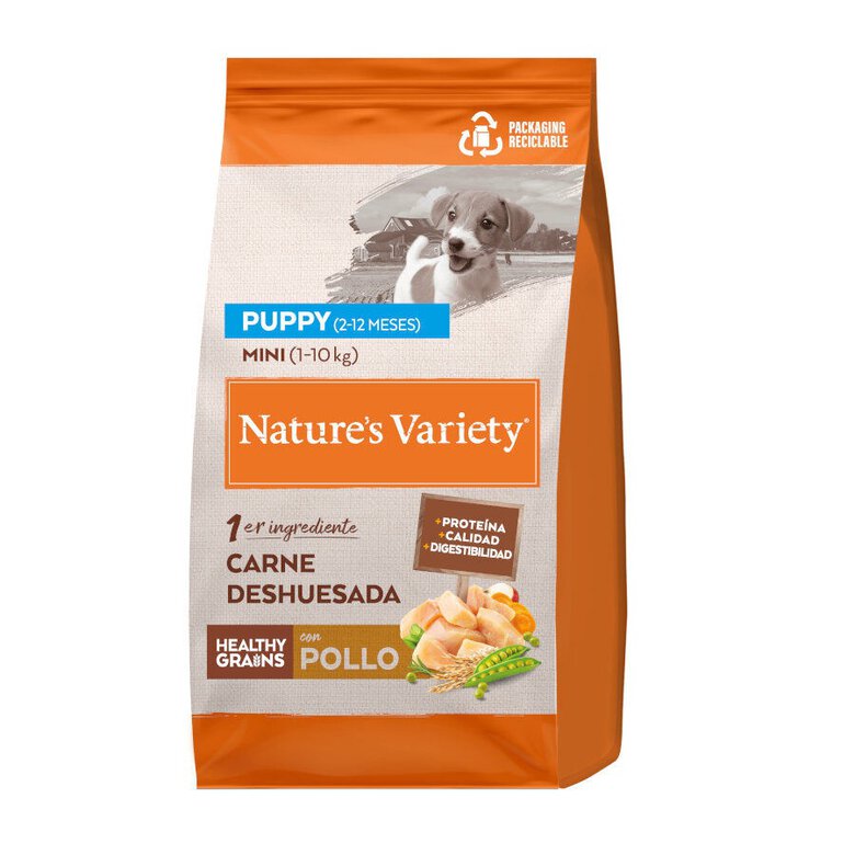 NATURES VARIETY HEALTHY GRAIN PUPPY MINI POLLO 600gr